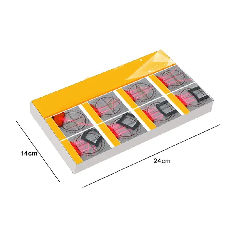 Kit de experimento de óptica geométrica ABJS Kit de experimento óptico de refração de lente côncava-convexa