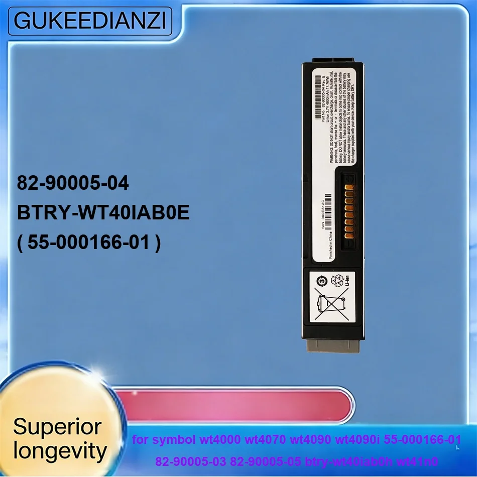 

Аккумулятор 82-90005-04 для Symbol WT4000 WT4070 WT4090 wt4090i 55-000166-01 82-90005-03 82-90005-05 Btry-wt40iab0h wt41n0