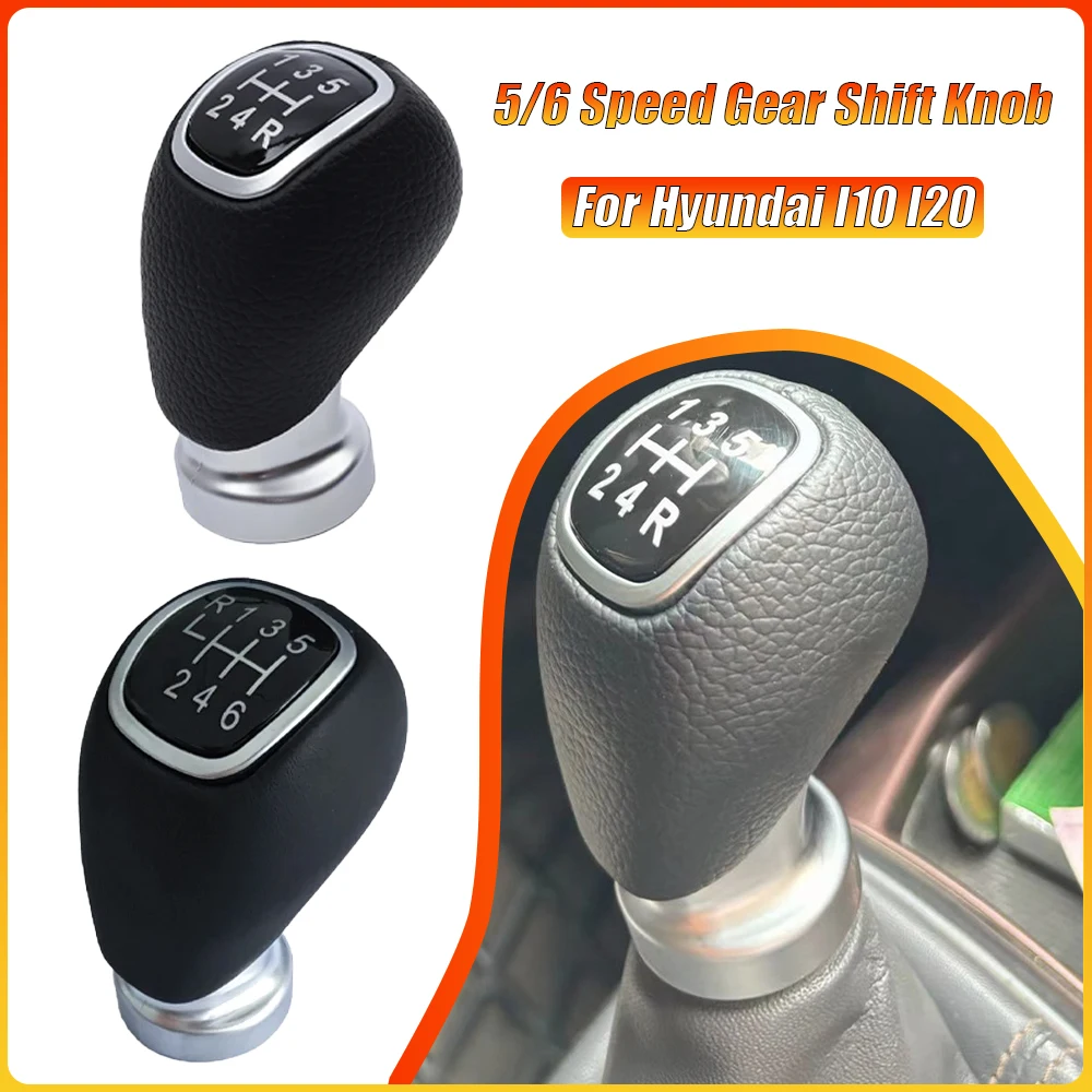 

5/6 Speed Gear Shift Knob Shifter Lever Stick Ball for Hyundai I10 I20 Car Interior Replacement Auto Interior Accessories