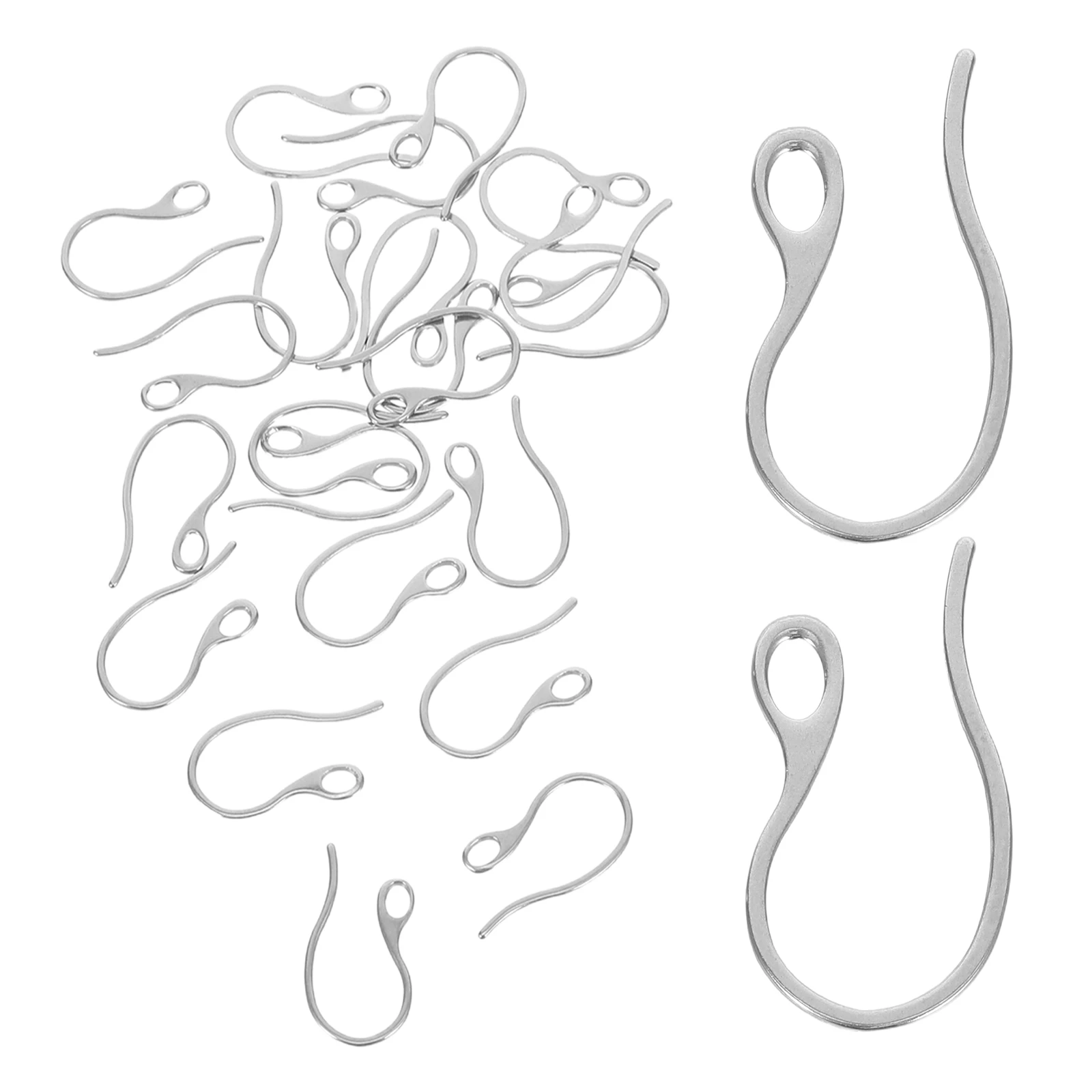 

20pcs Earring Accessories Dangle Hooks for Jewelry Making Material Stainless Steel French Hooks Ideal Creators Comfortable