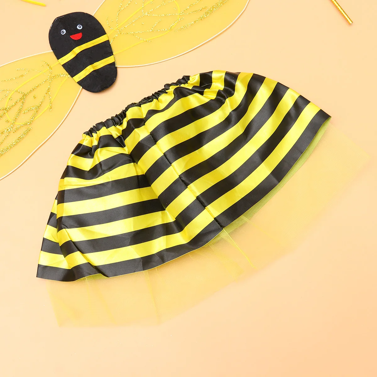 

4Pcs Bee Wings Fairy Wand Hair Hoop Skirt Kids Accessories Toddler Costume Set Birthday Party Pretend Camp Preschool