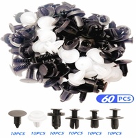 60pcs car Fastener Clip Mixed bolt screw for Kia Rio 3 4 K2 K3 K5 K4 Cerato,Soul,forte,Sportage R,SORENTO,Mohave,