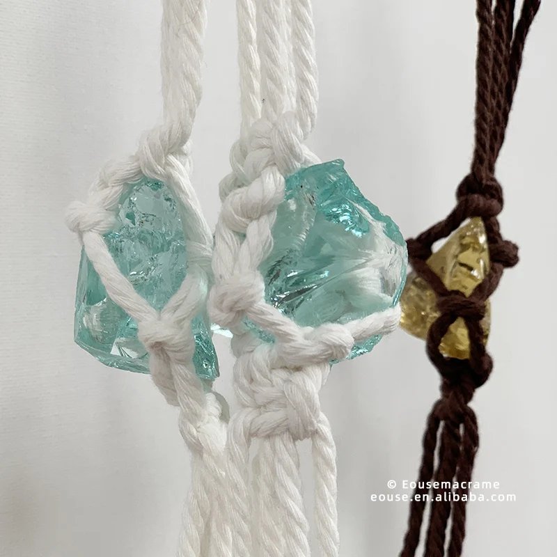 

DIY Bohemian handmade hanging flower rack plant hanging flower rack wall decoration garden plant hanging flower rack