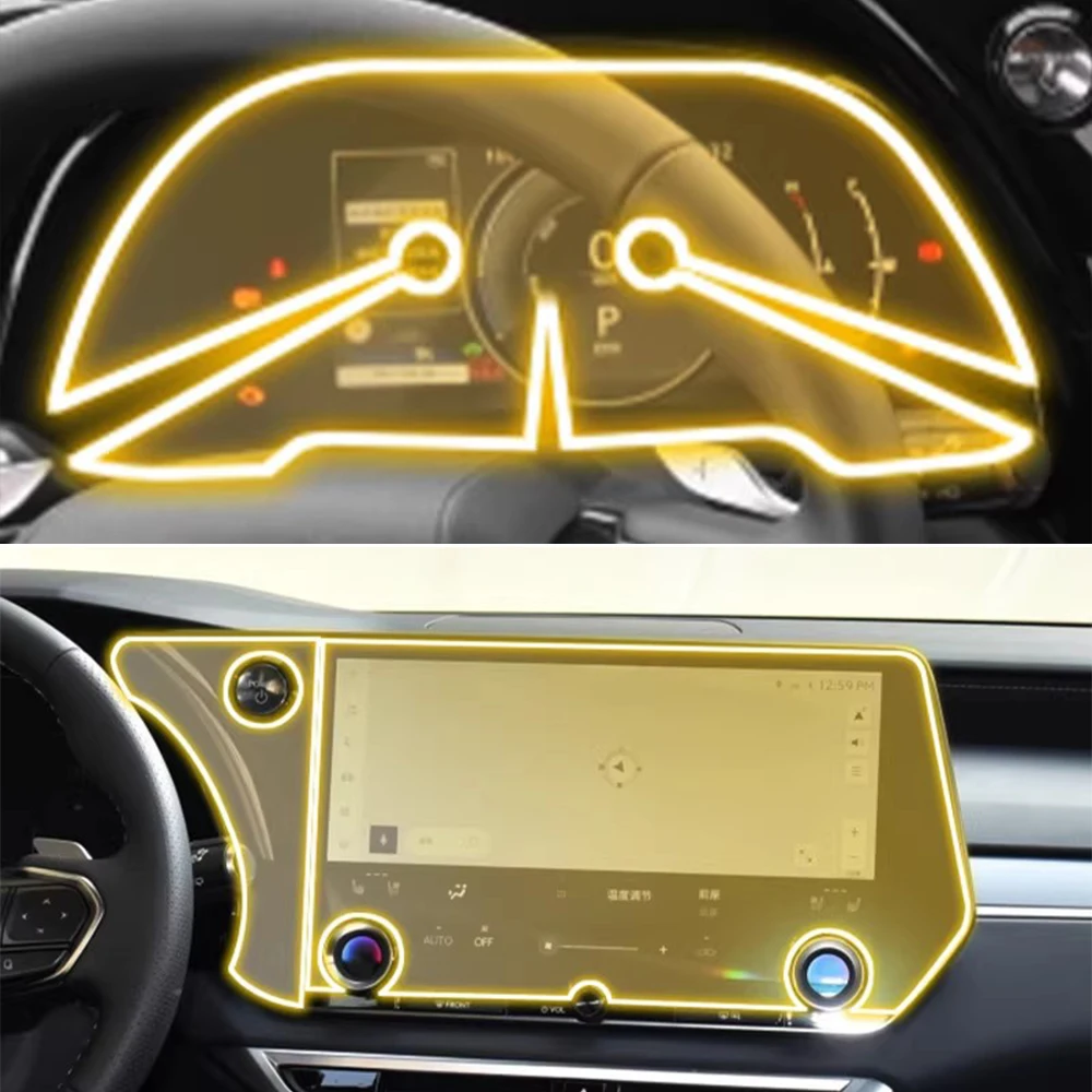 Car TPU Interior Protective Film For Lexus RX 350h 500h 2023 2025 Navigation Screen Anti-Scratch Pre-cut PPF Sticker Accessories - view 3