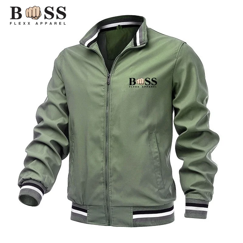 Men\'s Jacket High quality Printed Outdoor Sports Jacket Hooded Windproof fashion leisure brand Sports mountaineering cycling ja