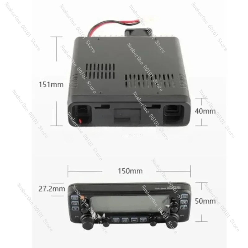 IC-2730E Mobile Radio Dual Ba-nd VHF 137-174MHz UHF 400-470MHz 50W FM Transceiver Walkie Talkie Car Radio Repeater Scrambler - view 3