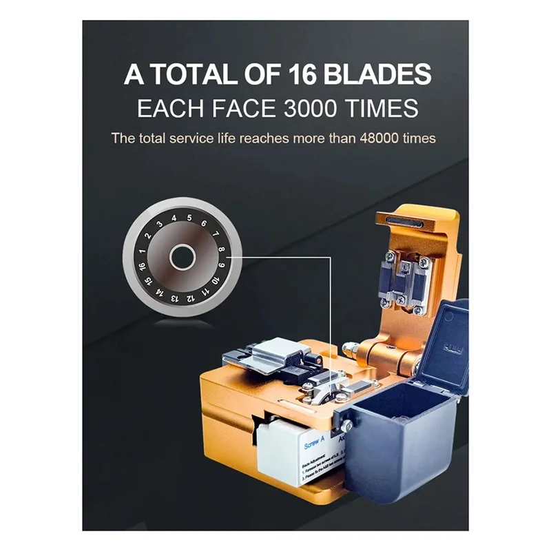 ABMF-Optical Fiber Cleaver FTTH Fusion Splicer S09 High Precision Optical Fiber Cutter