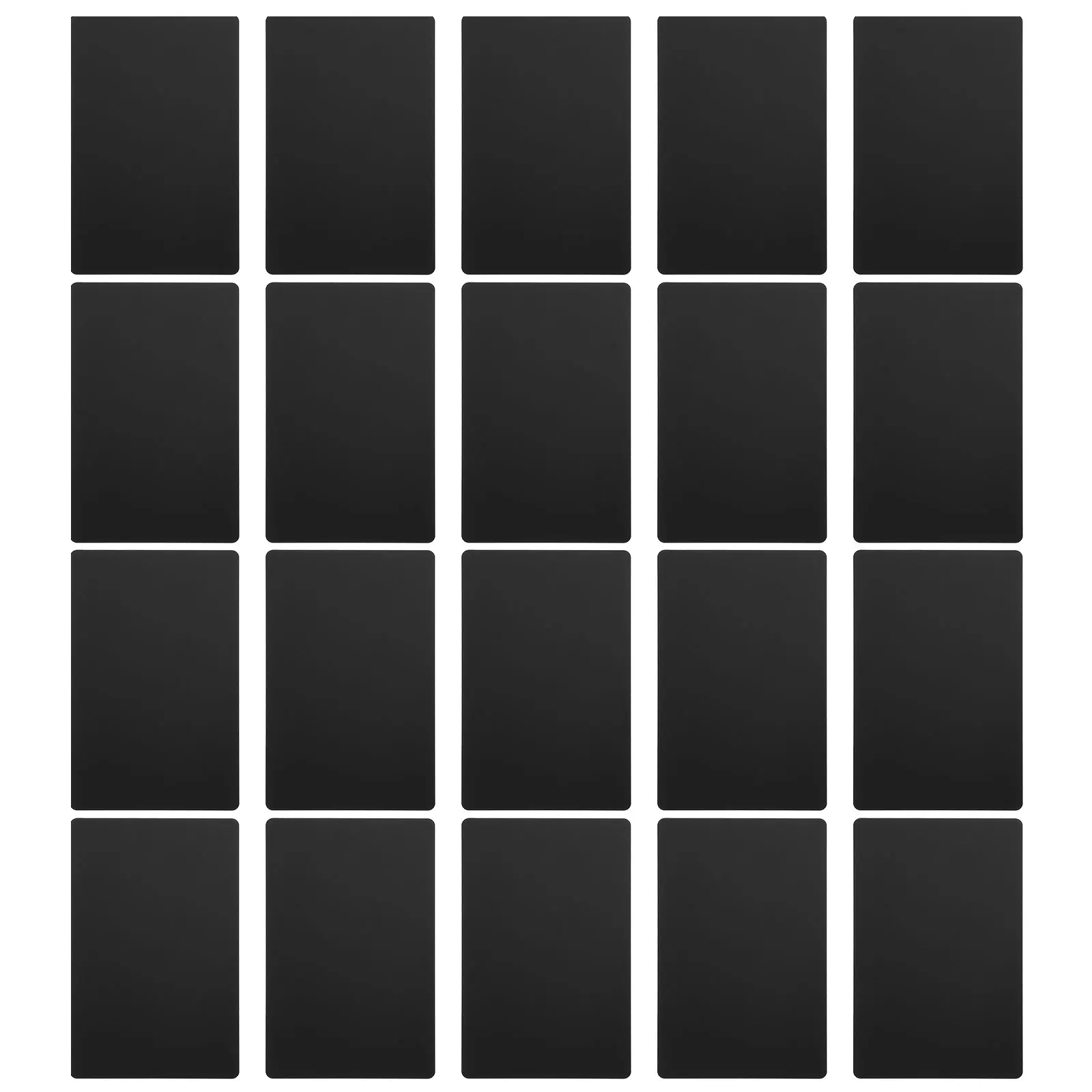 

50 Pcs Metal Business Card Engraving Anodized Cards Paper for Printer Aluminum Blank Name Flash