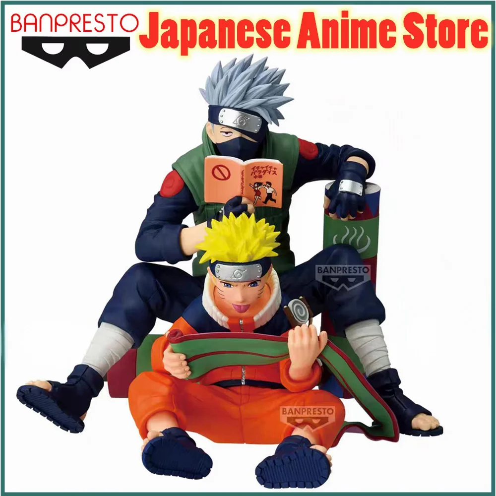 

Original BANDAI NARUTO 72 Series Hatake Kakashi Uzumaki Naruto Anime Figure Action Figurine Model Figuart