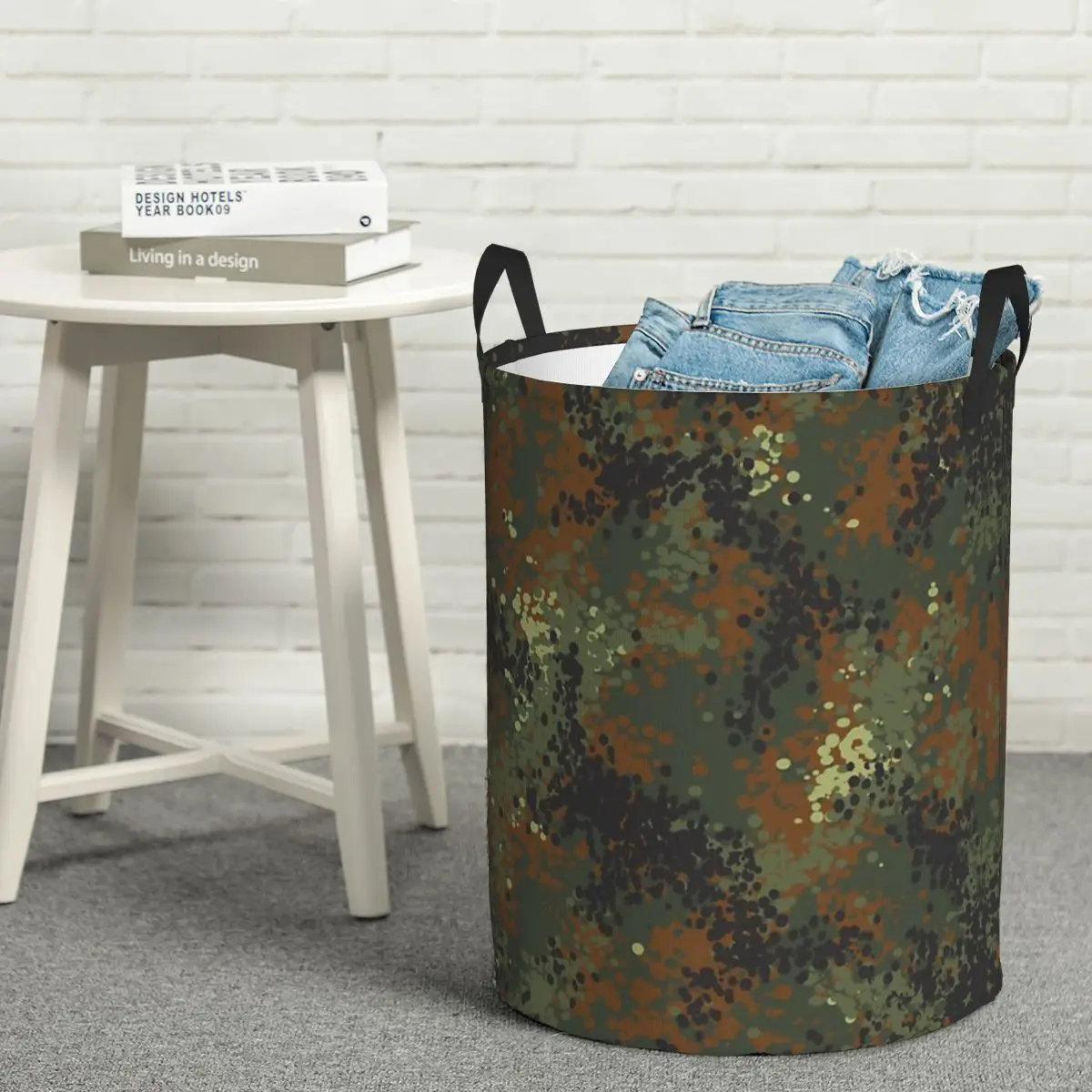 

Laundry Collector Flecktarn Camouflage Foldable Laundry Basket Home Organizer Baby Washing Basket Home Organizer