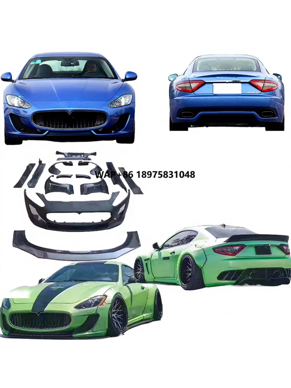 GT Upgrade New for Gran Turismo Exterior Accessories High Quality LB-Style Widebody Fender Bumper Body Kit FRP Black