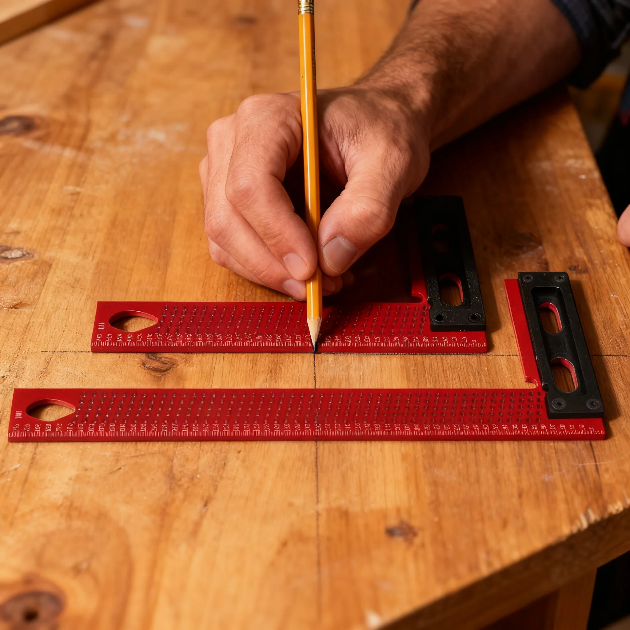 Прецизионная измерительная линейка из алюминиевого сплава 300 мм/200 мм, многоугольный транспортир для маркировки, L-квадратный инструмент, измерительная и разметочная линейка