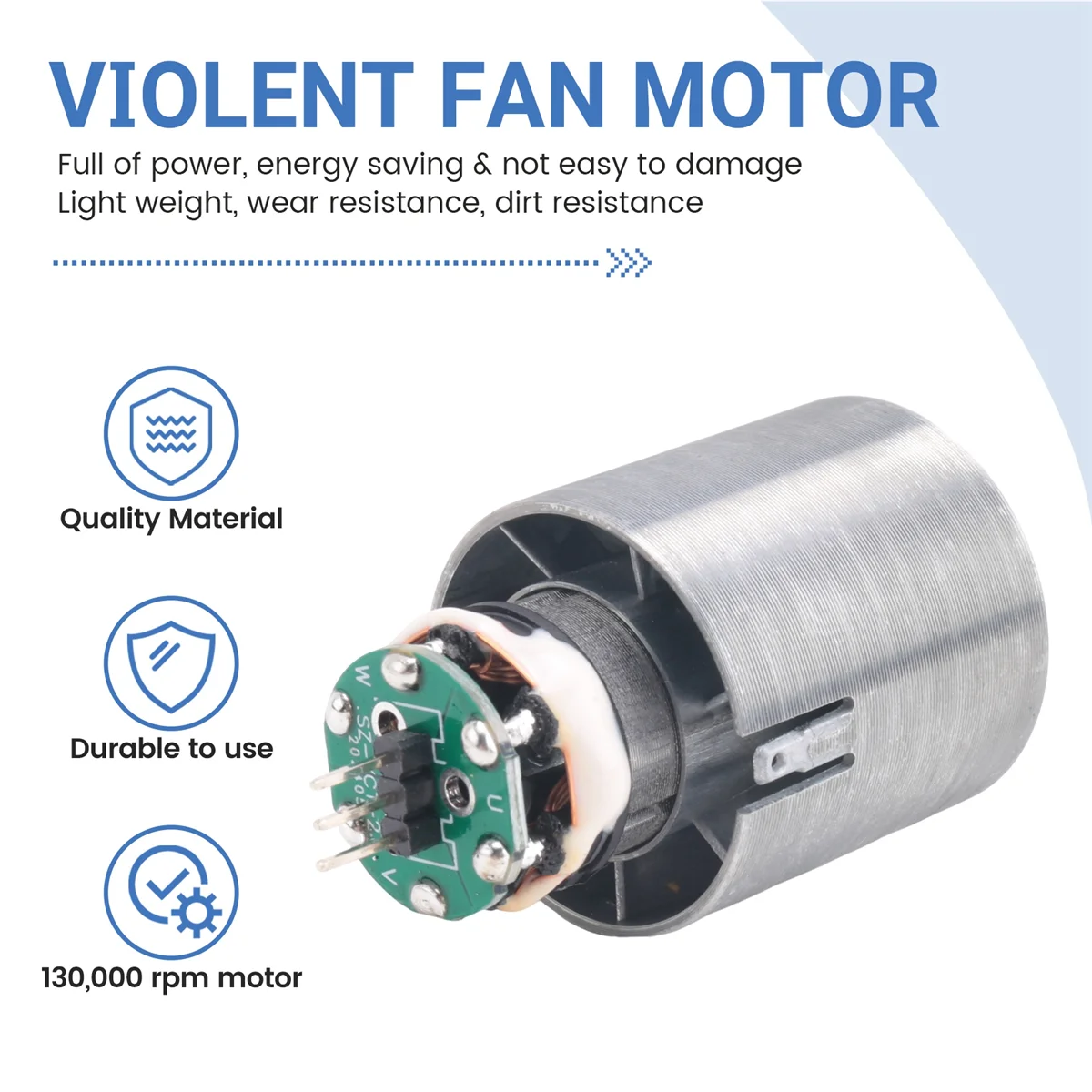 A83X 130000   RPM มอเตอร์ไร้แปรงถ่าน Turbo Jet พัดลมมอเตอร์สําหรับ Brushless Blower รุนแรงพัดลมมอเตอร์ไร้แปรงถ่าน