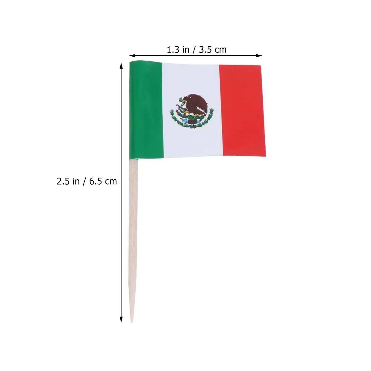 

Hand Waving Flags Mini Mexican Cake Toppers Party Decorations Reusable Paper Flags Celebrations Bar Tools Cake Picks