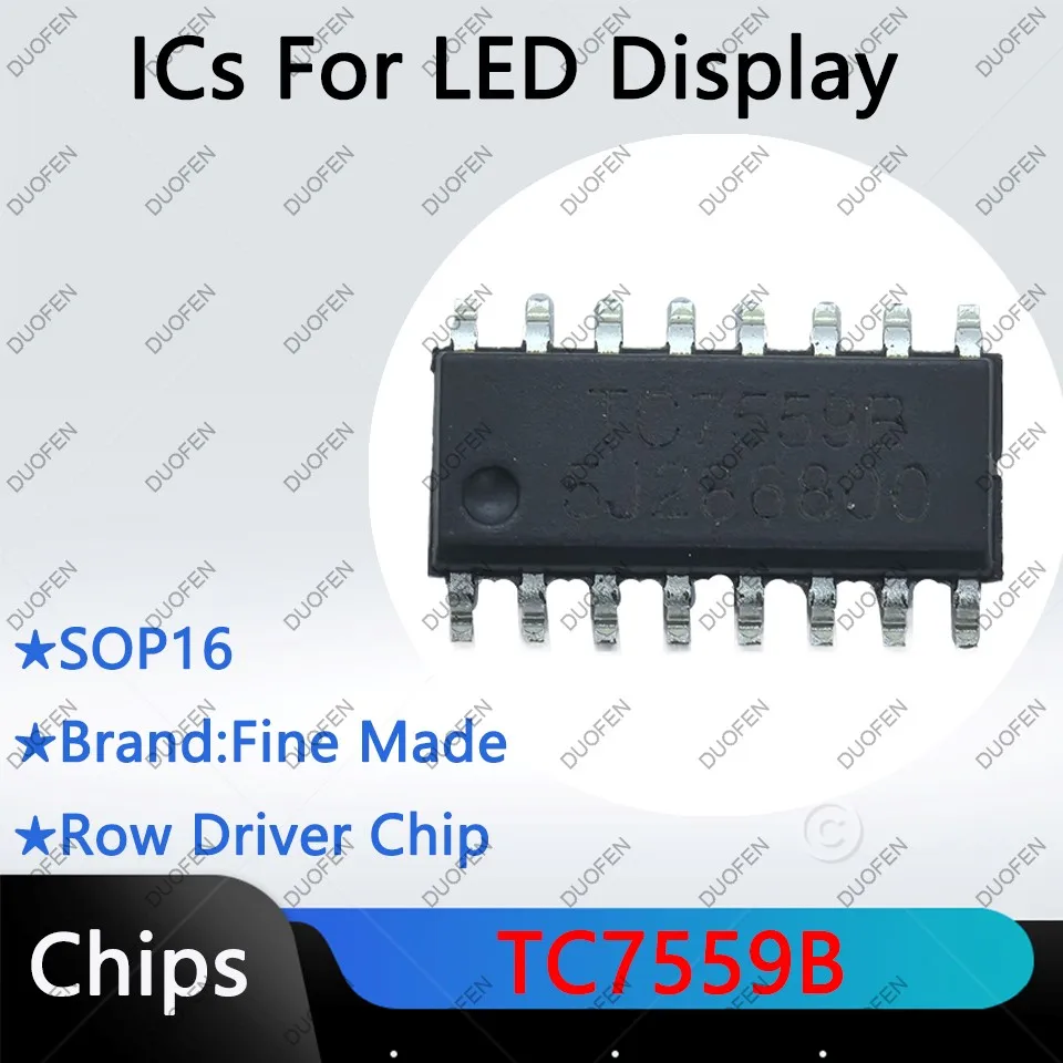 TC7262C,TC7262E,TC7262FJ,TC7558B,TC7558C,TC7559B,TC7559K,Row driver chips for LED display