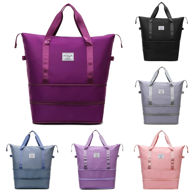 Unisex Crossbody Bags Double Expandable Travel Bags Large Capacity Storage Bags Hangbags Can Be Used For Trolley Cases