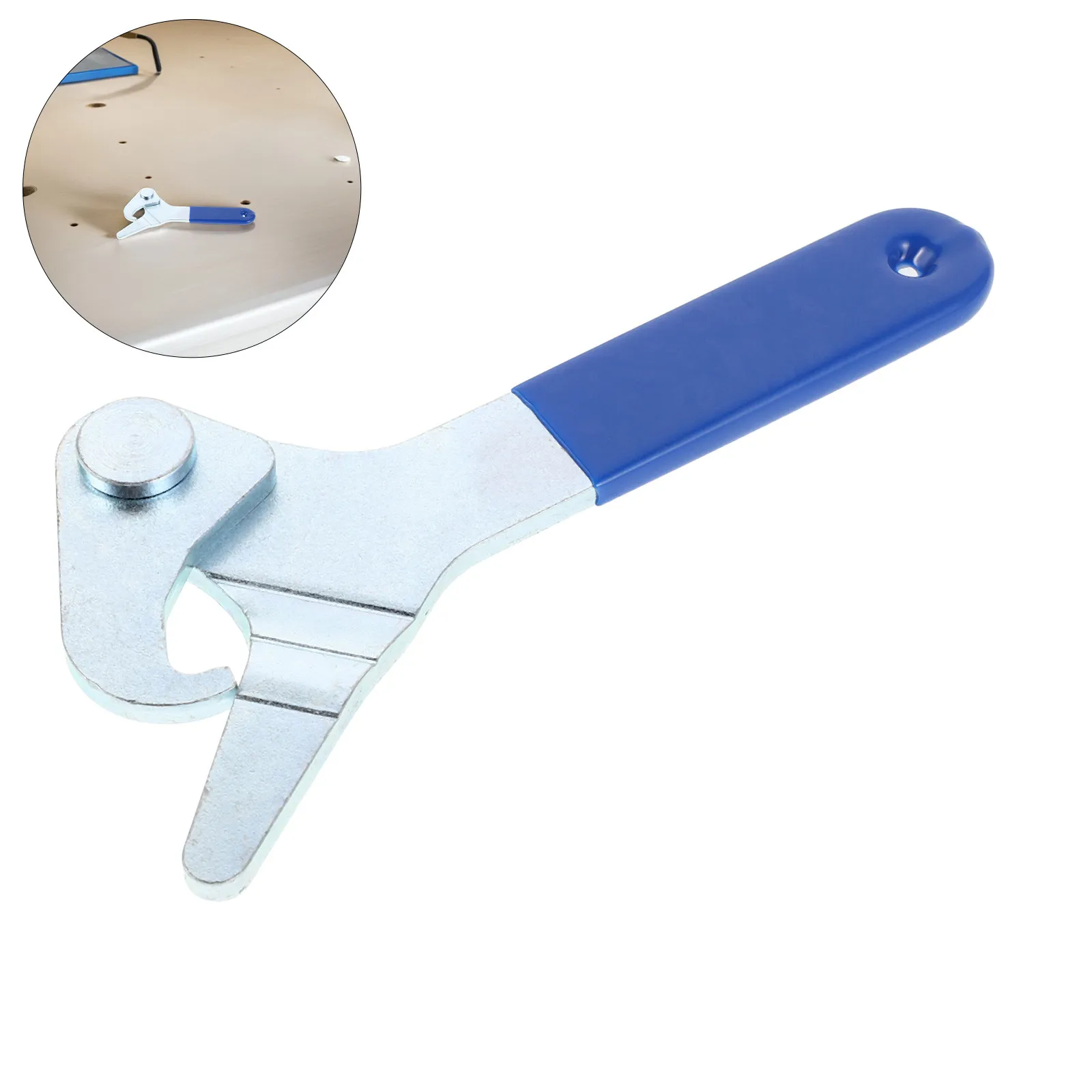 

Motorcycle Shock Coilover Wrench 35-75mm Spring Hook Preload Adjustment Tool Compact Workshop Maintenance Spring Hook Spanner