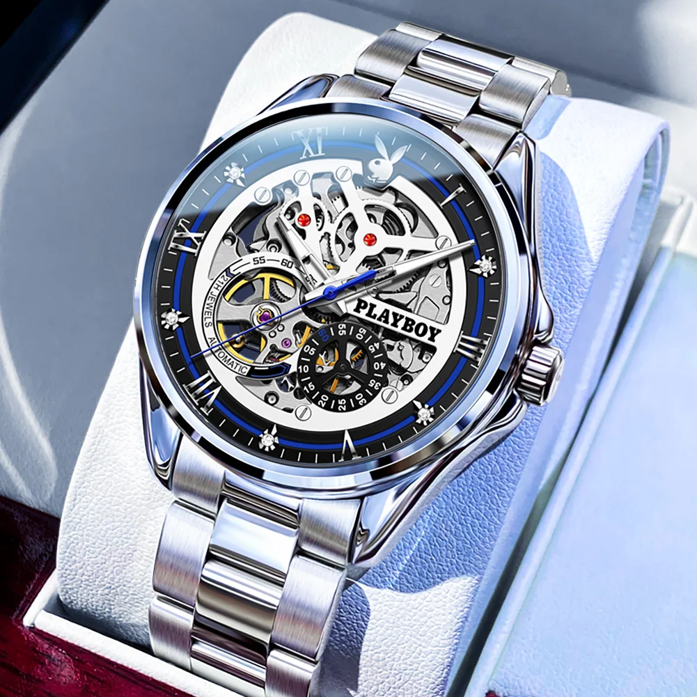 Fashion Business Watch for Men Stainless Steel Fashion Automatic Mechanical Man Watch Original Luxury High Quality Men\'s Watches