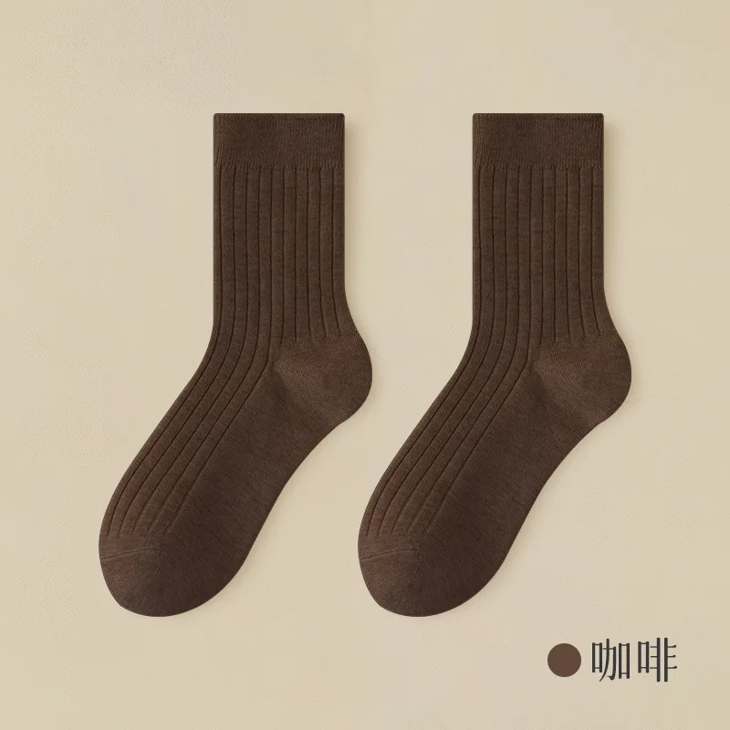 تسليم جديد طالب الشباب الجوارب الخريف الشتاء أزياء Soild الأعمال شهم الأولاد جورب سميك 5 زوج/الوحدة المراهقين #4