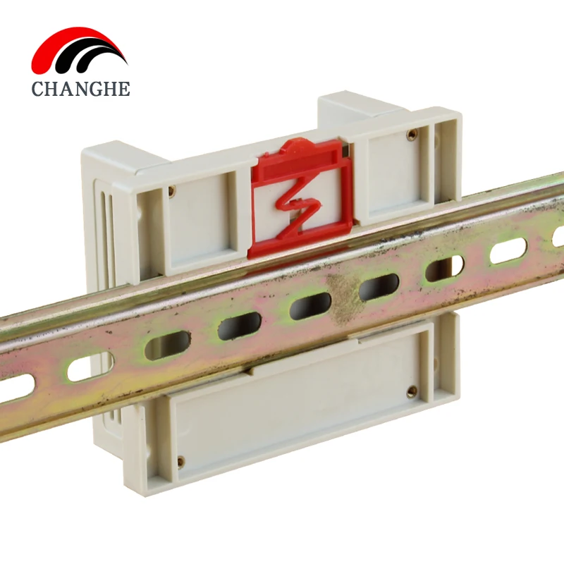 1Pcs 115X90X40Mm Plastic Plc Industriële Control Box Voeding Shell Geleiderail Type Shell instrument Bedrading Thr