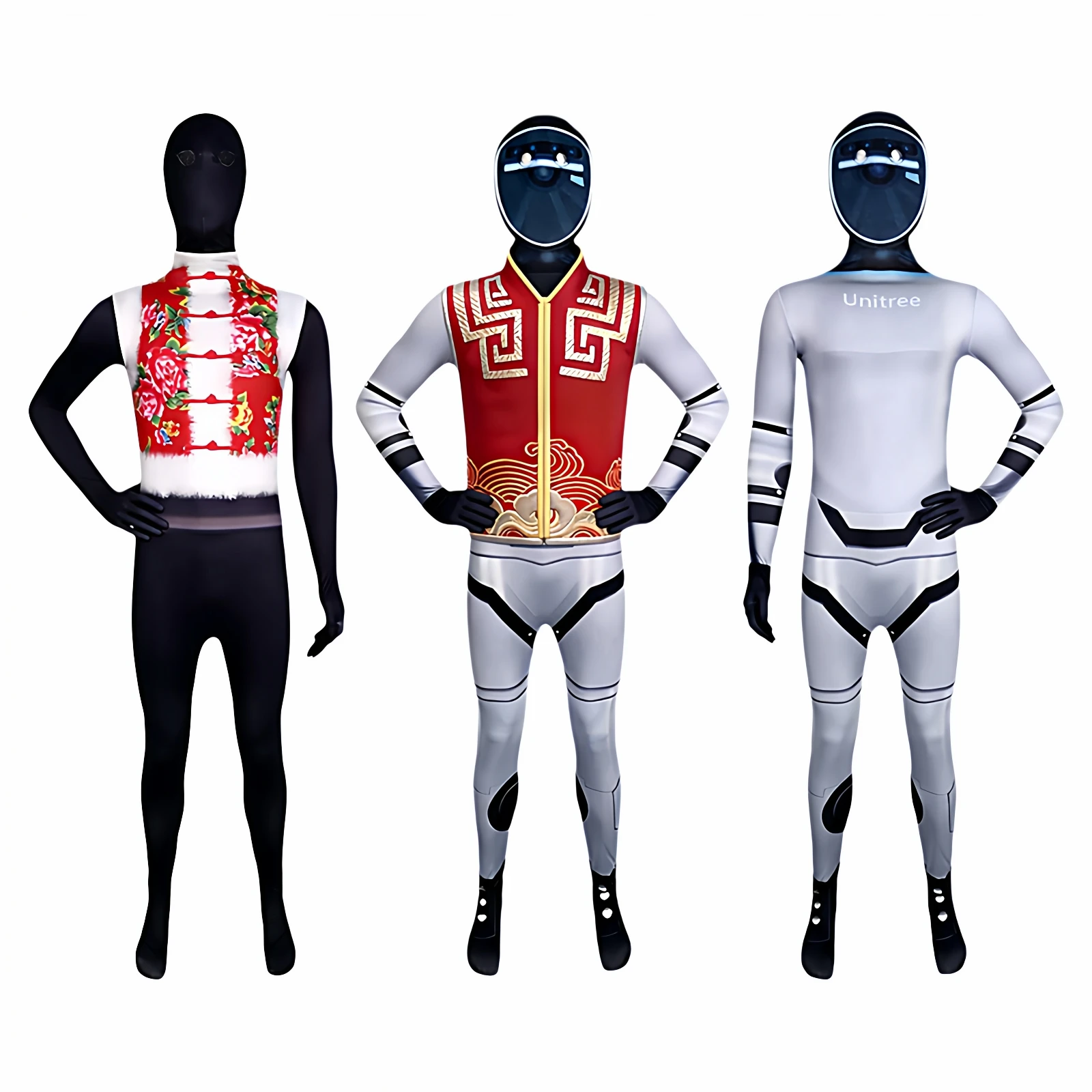 

Детский костюм-робот для косплея, сценический наряд для выступлений, трансграничный, к Весеннему фестивалю, WuBOT, детский цельный костюм с перфорацией