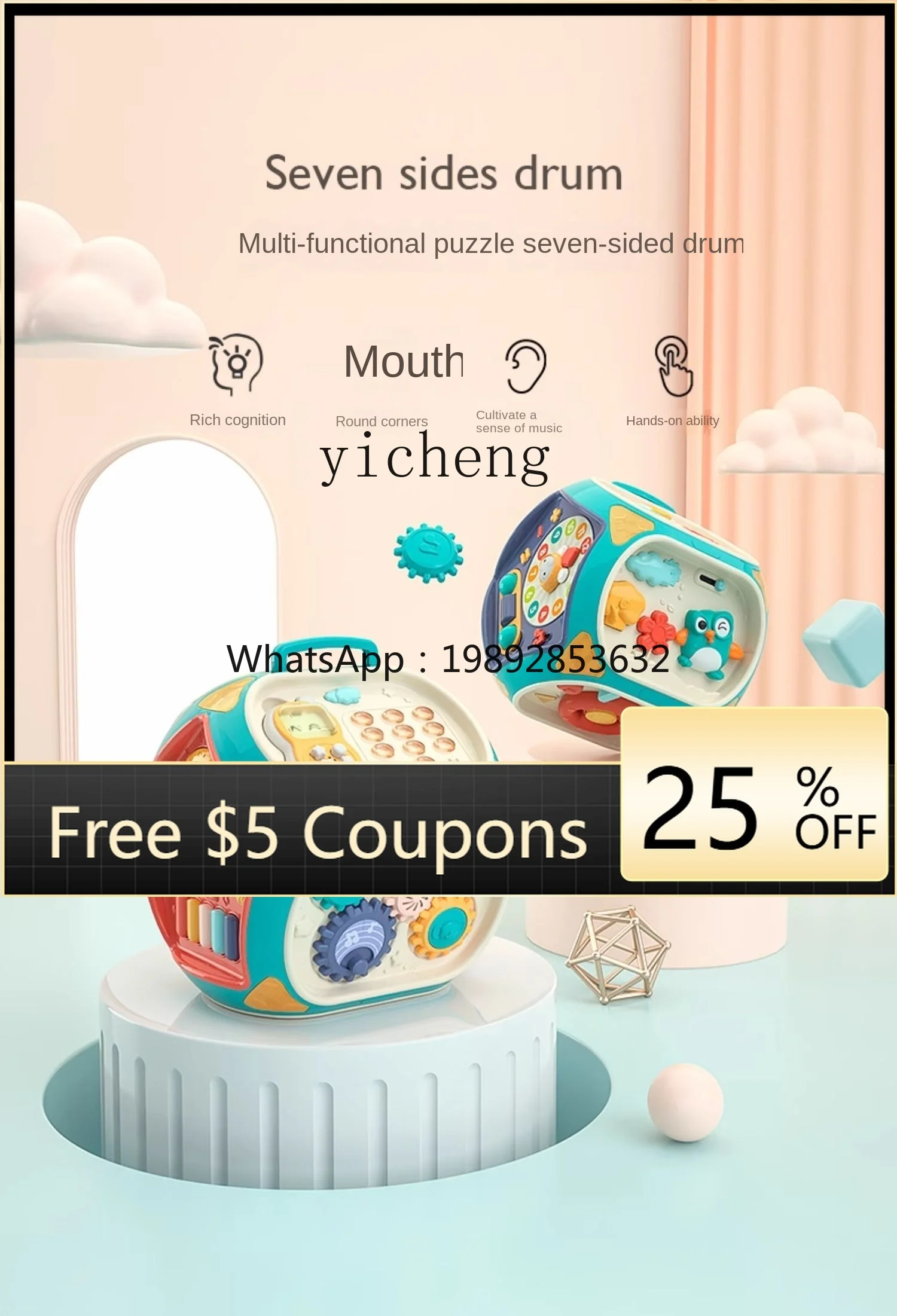 

Tqh Baby Toy Year-Old Boy Baby Birthday Gift Girl Early Childhood Education More than 6 Months Old