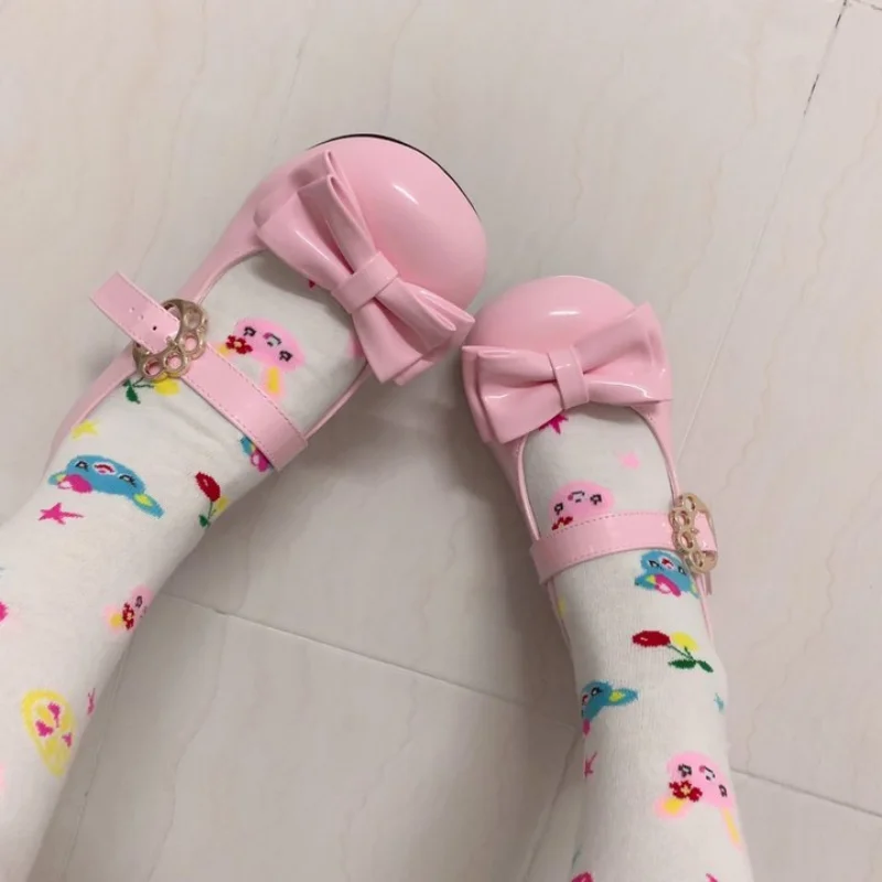 

Summer Soft Girl Cartoon Lace Short Socks Lolita Versatile Pure Cotton Socks Cartoon Printed Cute Thin Breathable Socks