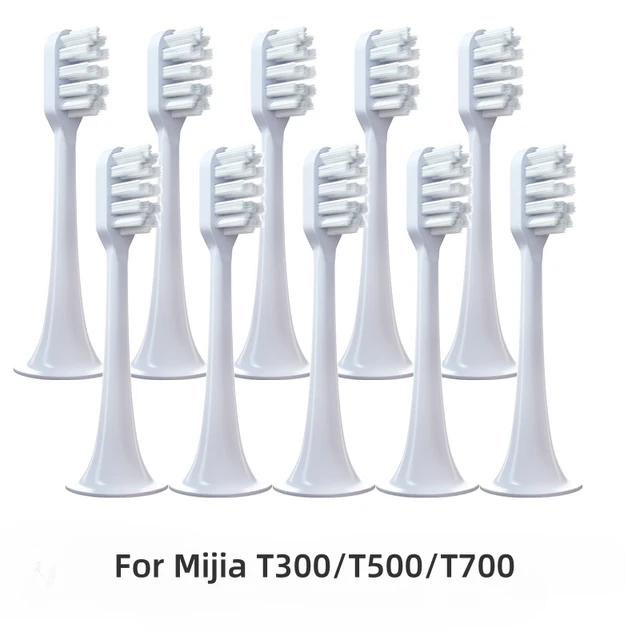 Dla Xiaomi Mijia T300 T500 T700 ultradźwiękowy dla Mijia Mi elektryczne dysze do szczoteczek do zębów wymiana o dużej gęstości główka szczoteczki do zębów