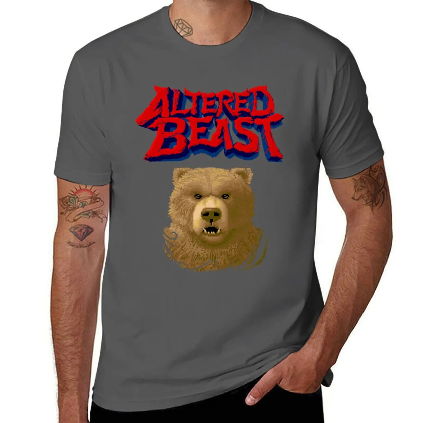 

Bear Altered Beast T-Shirt Utility Casual Work T-Shirt