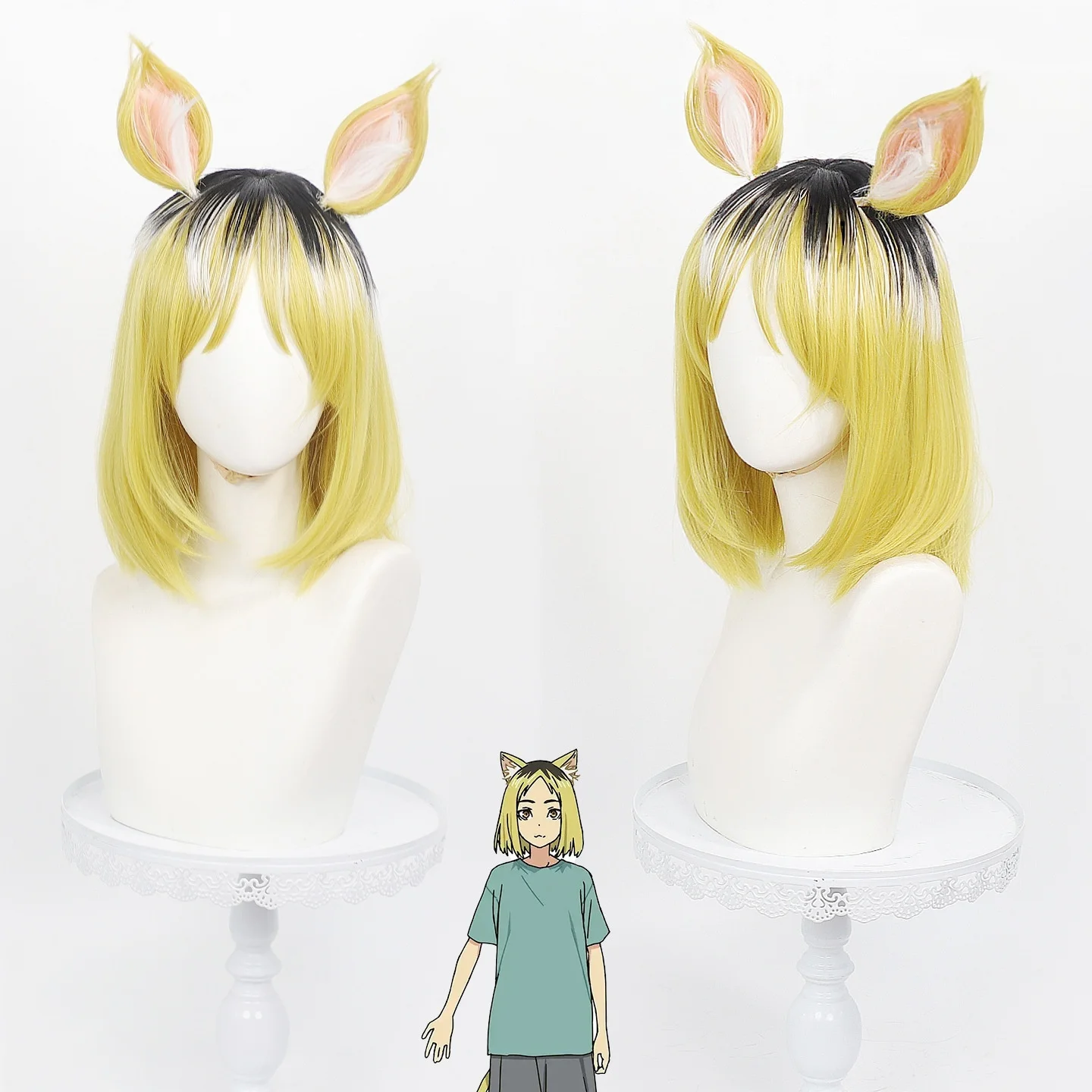 Anime Yani Neko Yakuneko Cosplay Wig Yakuneko Wig Halloween Party