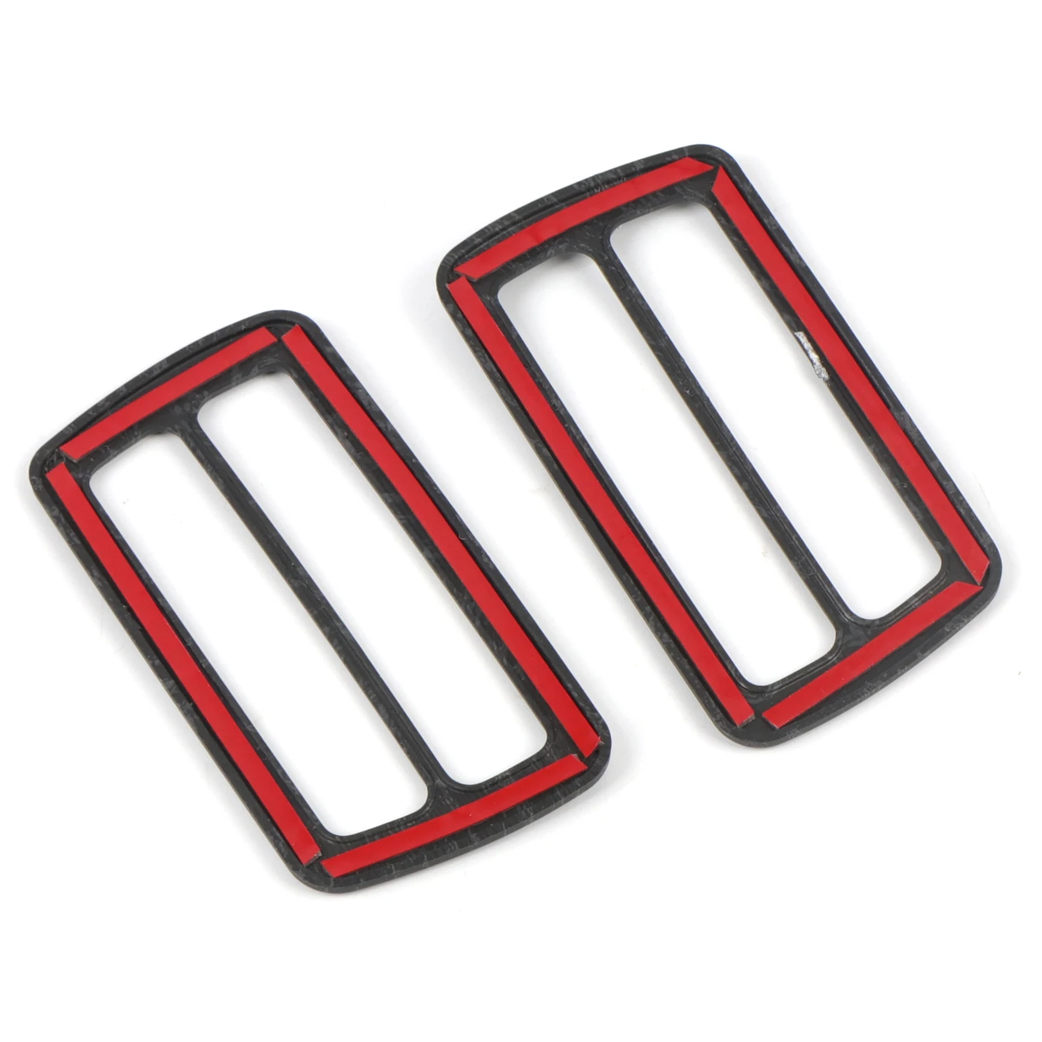 لتويوتا تاكوما 2024-2025 اكسسوارات السيارات ABS الأسود الخشب الداخلية الجبهة لوحة القيادة A/C غطاء فتحة التهوية تراكب 2 قطعة #6