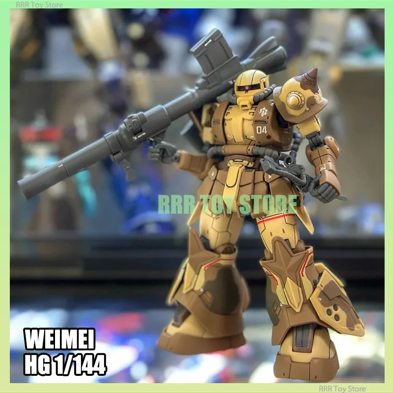 WEIMEI HG 1/144 Assembly Model Kit Zaku Type Selma MS-06GD High Mobility Surface Action Figure Robot Plastic Model Kits Kids Toy