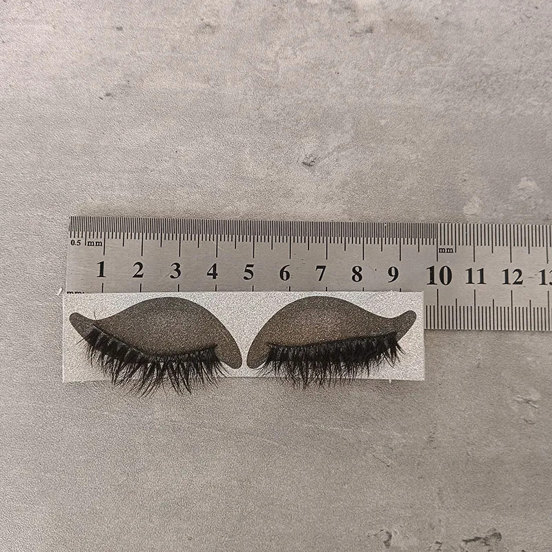 قابلة لإعادة الاستخدام 1 زوج كسول ظلال العيون رمش التصحيح 2 في 1 ماكياج العين ملصق مع الرموش الصناعية والظل أدوات التجميل مقاوم للماء