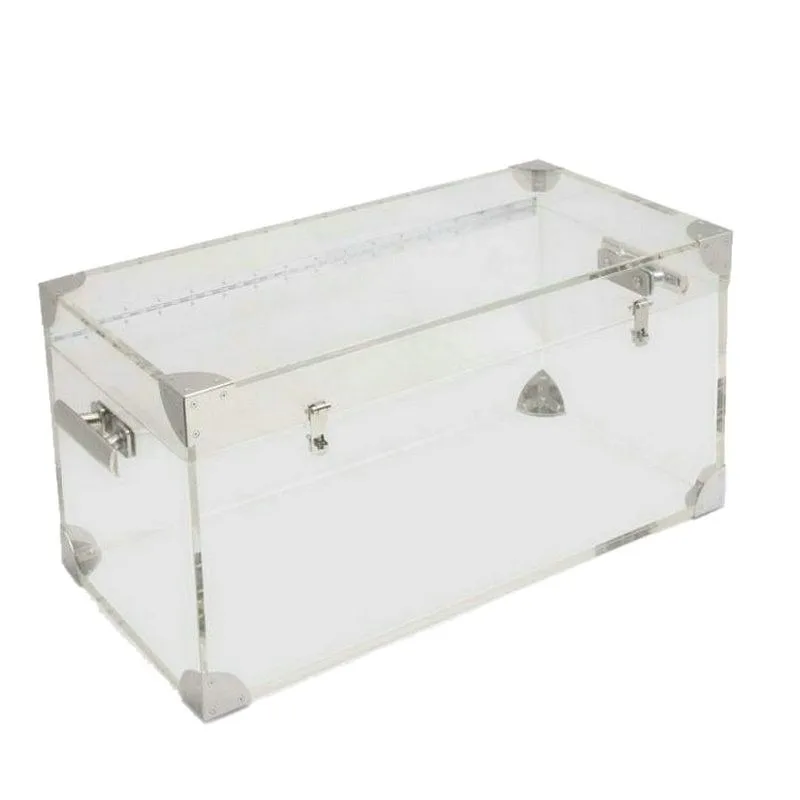 

Acrylic Handmade Rose Immortal Flower Box Custom Storage Box Car Home Storage Books Snacks Seal