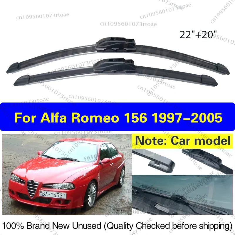 

Wiper Front Wiper Blades For Alfa Romeo 156 1997 - 2005 Windshield Windscreen Clean Window Rain Brushes Car Accessories 22"+20"