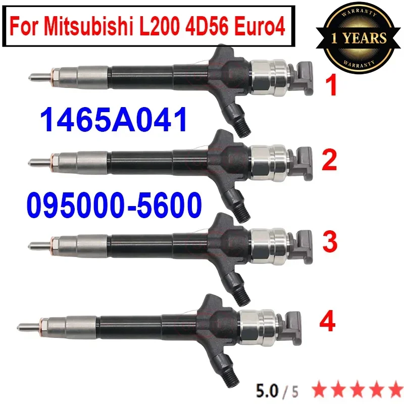 1465A041 095000-5600 Diesel Common Rail Injector SM295040-6230 SM295040-6220 for Mitsubishi L200 4D56 Engine 4PCS