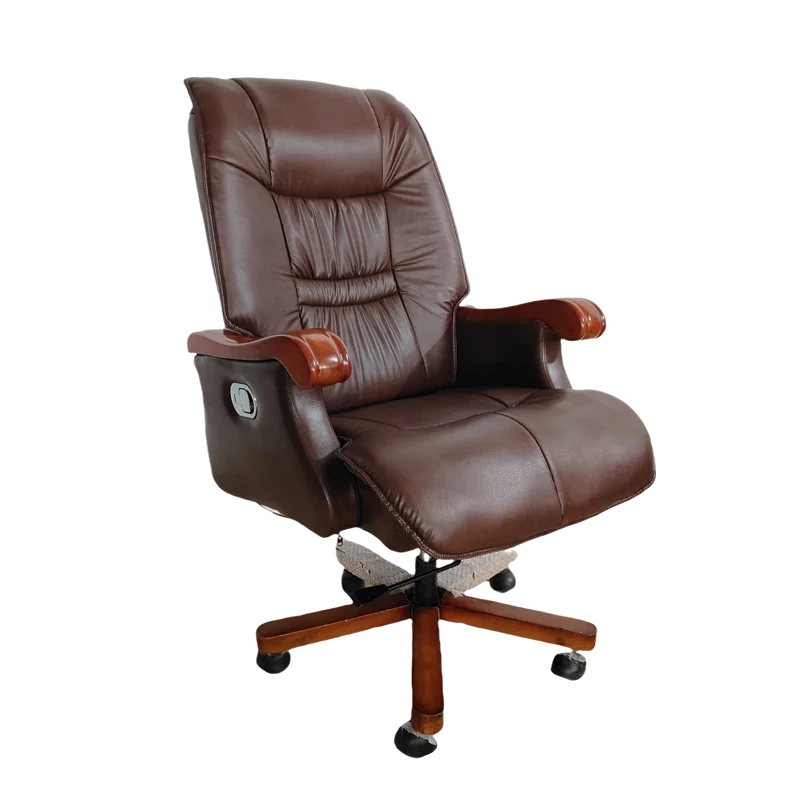 Wholesale Modern Executive Office Swivel Sofa Chair Comfortable Ergonomic Boss Leather Mesh Wood Adjustable Headrest Feature