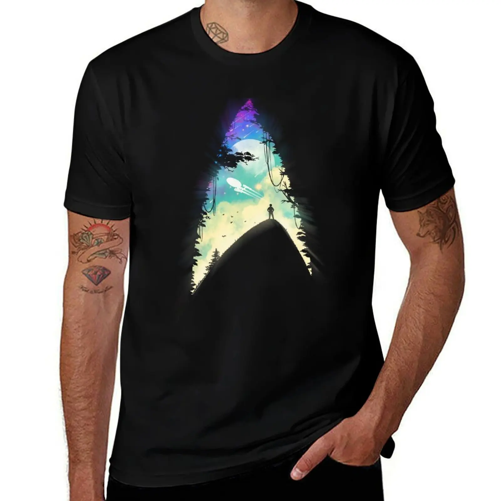 

Star Trek V: The Final Frontier Space Exploration Insignia T-Shirt men t shirt cotton 100% t shirt for man