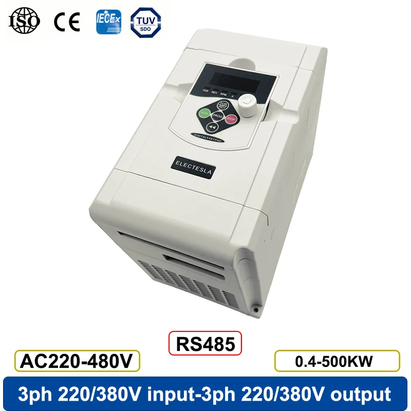 

ES100 Single phase220V three phase 380V 0.4 4KW VFD Inverter Motor Speed Controller Frequency Converter Variable Frequency Drive