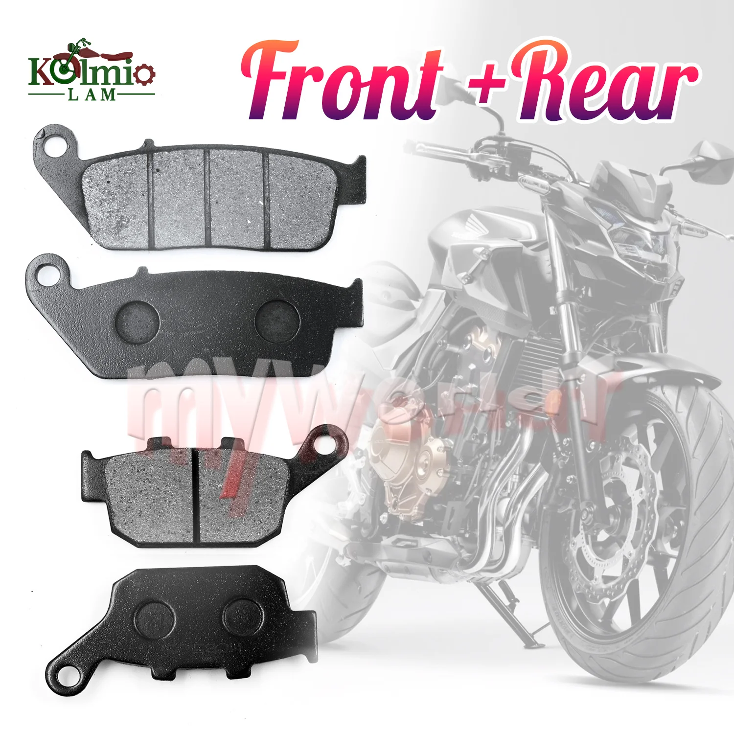 Fit For Honda CB500F CB500X CBR500R CBR250R VTR250 CMX300 CB300 F/X CBR300R Motorcycle Front Rear Brake Pads Set