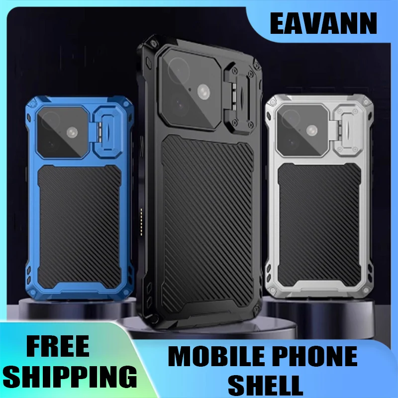 

Металлическая силиконовая магнитная кнопка для зарядки Eavann, полностью упакованная, водонепроницаемая и защищающая от падения, подходит для IPhone 17, чехол для телефона