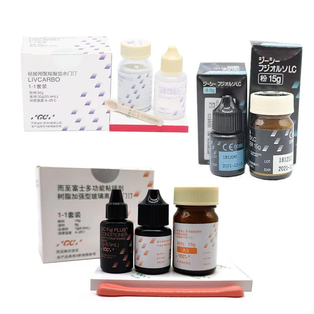 

Genuine Fuji GC Resin Reinforced Glass Ionomer Cement Dental ZPC Restorative Bracket Adhesive Crown Bridge Inlays Post Bonding