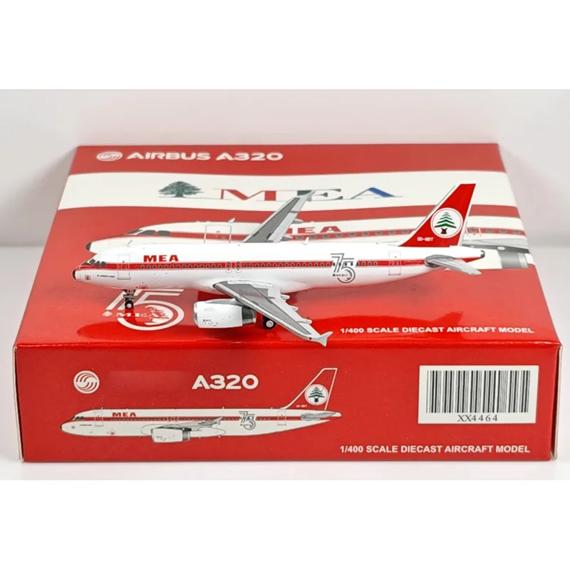 

JC Wings литой под давлением масштаб 1/400 XX4464 Middle East Airlines A320 OD-MRT ретро окрашенный сплав модель самолета коллекция дисплей