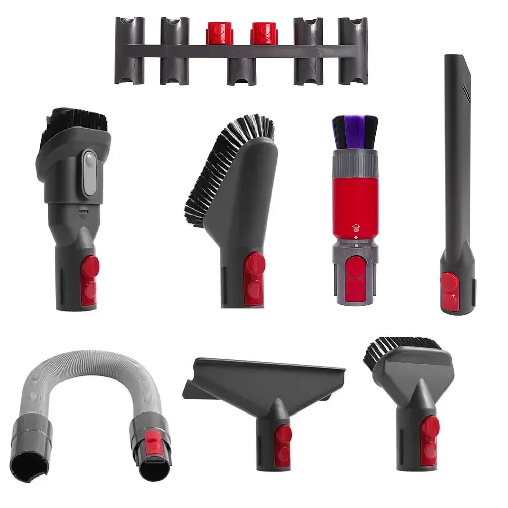 Compatible avec les aspirateurs à main Dyson V7 V8 V10 V11 V15, kit de tête d'aspiration, tube d'extension télescopique, pièces de rechange, nettoyage des espaces