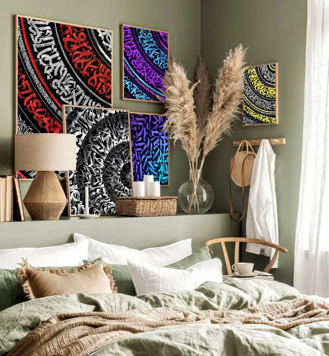 Pokras Totem Design Kunst Selbstklebendes Kunstposter Dekoration Wandkunst Weißes Kraftpapier Heim-Dekor