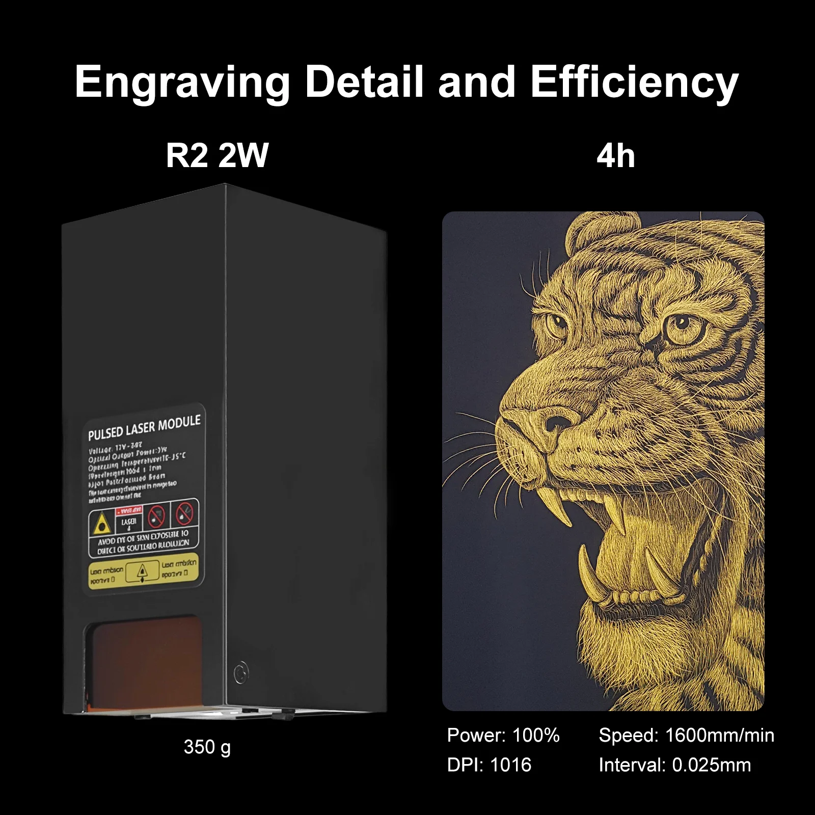 وحدة الليزر النبضية رأس الليزر 1064nm الأشعة تحت الحمراء 2 واط الخشب المعدني الاكريليك قطع النقش بالليزر 0.03 مللي متر بقعة الليزر النقش بالليزر #4