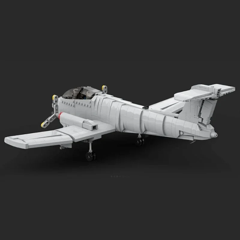 Moc Bouwstenen Militair Model De IA-58 Pucara-Jagertechnologie Modulaire Blokken Geschenken Speelgoed Voor Kinderen Diy Sets Assemblage