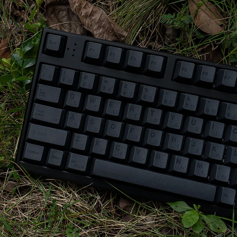 Original Same-Engraved Black English Japanese 144-Key Mechanical Keyboard Keycap PBT Sublimation Cherry Original Factory Height