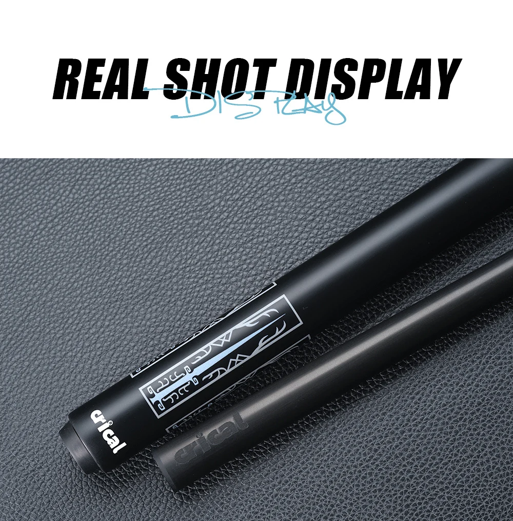 Matt-Schwarzer Billardqueue aus Kohlefaser, geringe Abweichung, 12,5 mm Saphirspitze, 3/8x8 XTC, 58 Zoll, 19-20 oz, Billard CRICAL – Detail 12