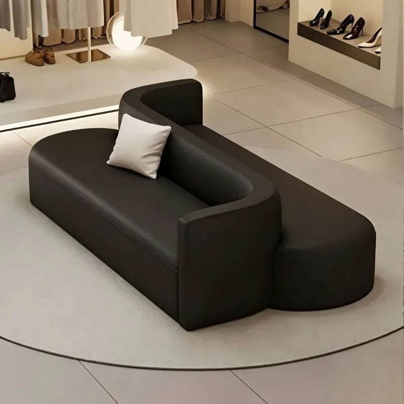 Lounge area reception sofa, high-end double arc sofa